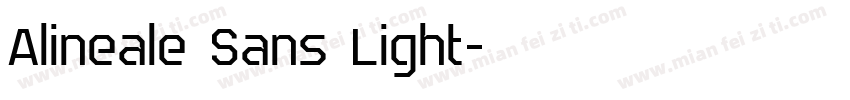 Alineale Sans Light字体转换